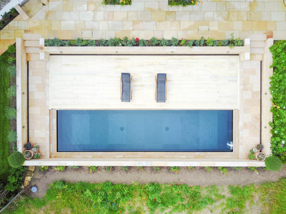 Modern natural pool